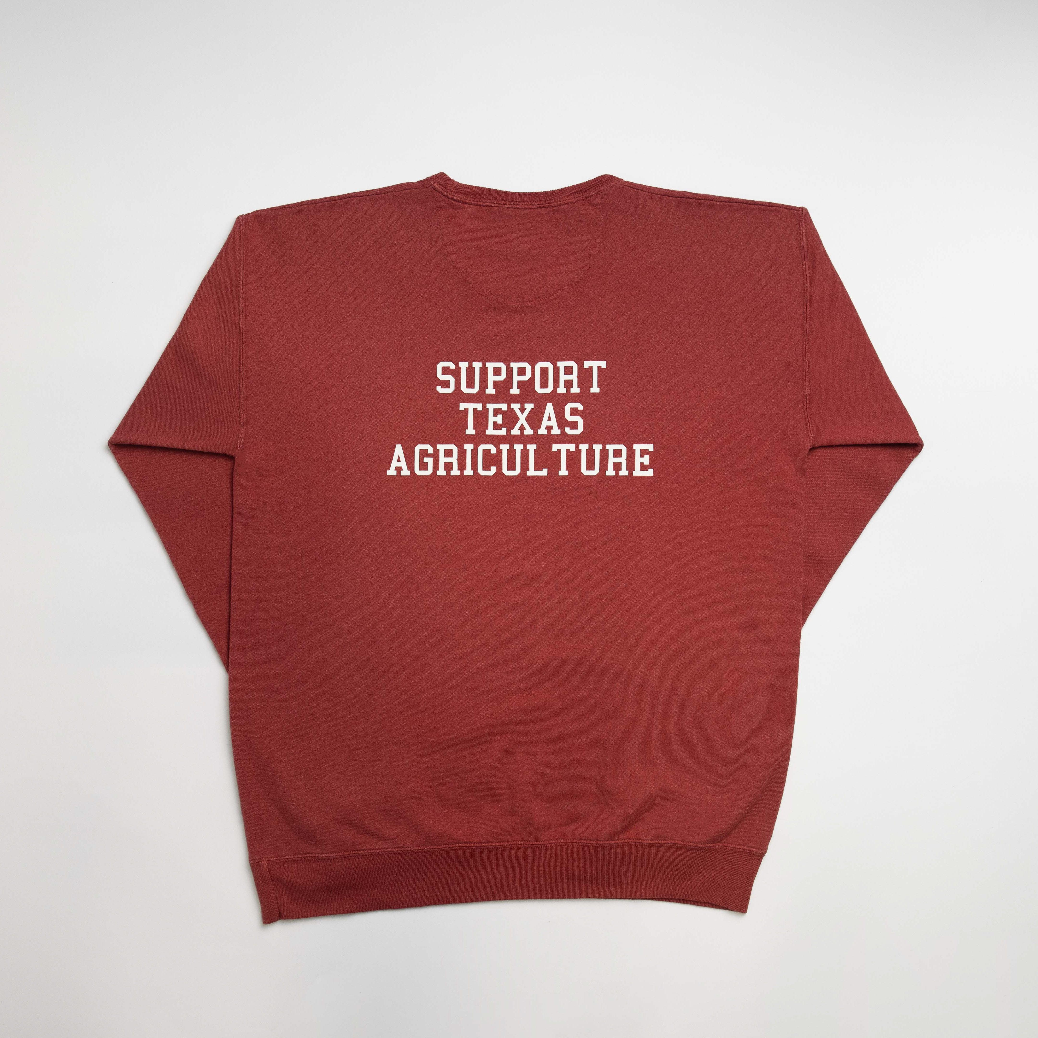 Texas - State Agriculture Red Crewneck - Image 2
