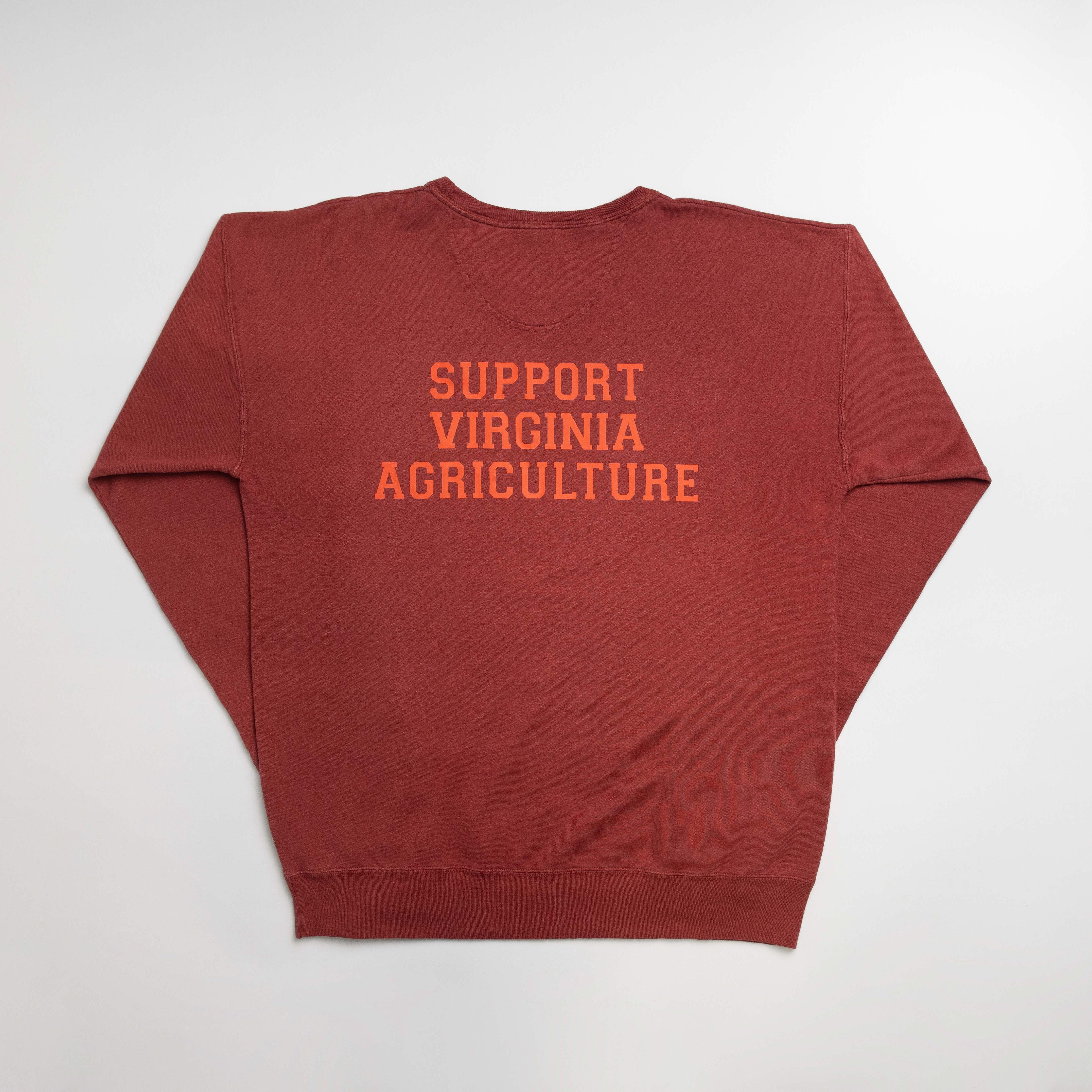 Virginia - State Agriculture Red Crewneck - Image 2