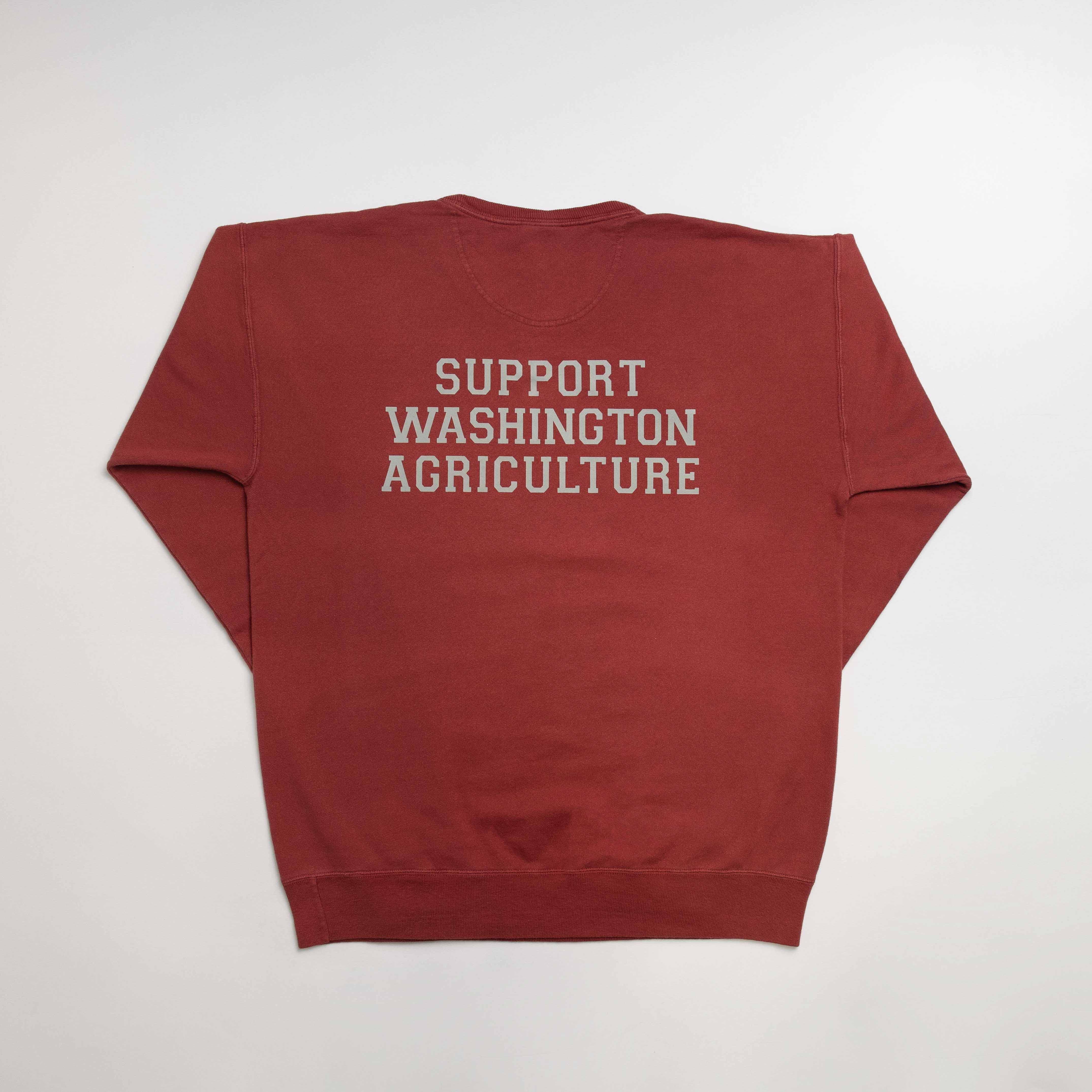Washington - State Agriculture Red Crewneck - Image 2