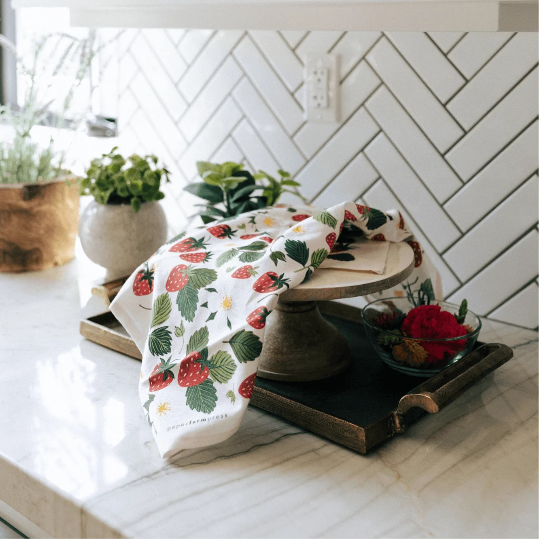 Strawberry Patch Tea Towel - Image 2