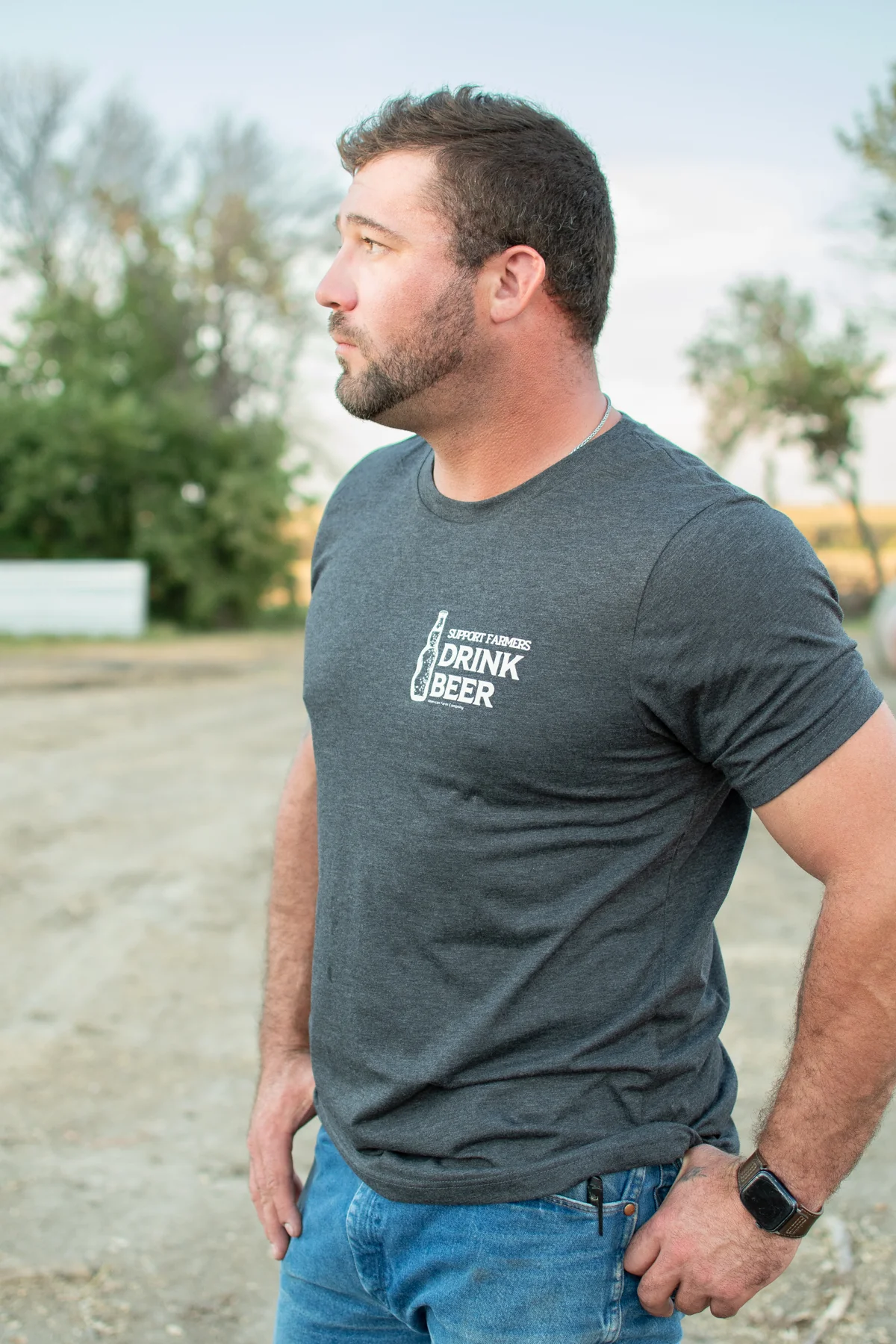 Support Farmers Drink Beer' Tee - Image 2