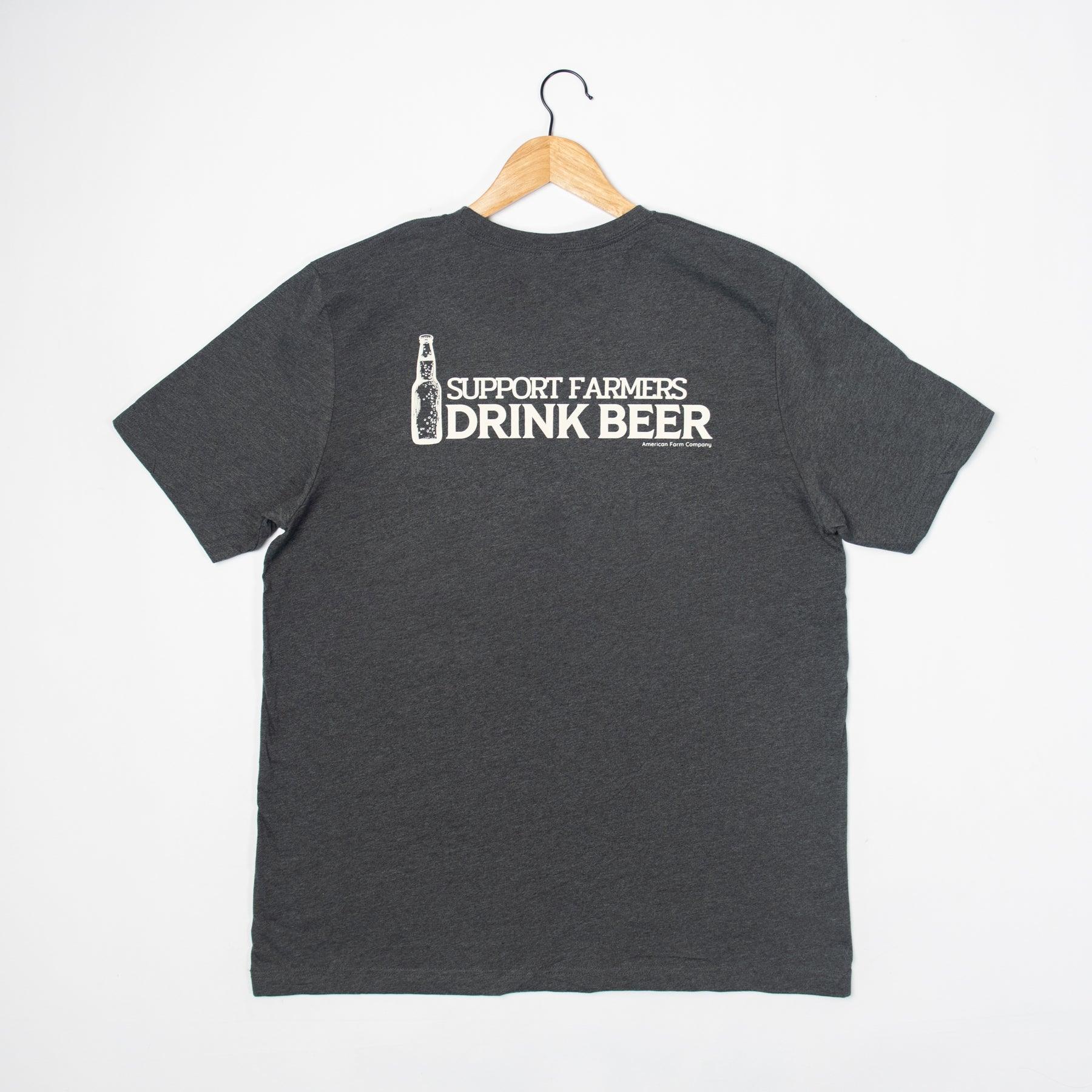 Support Farmers Drink Beer' Tee - Image 5