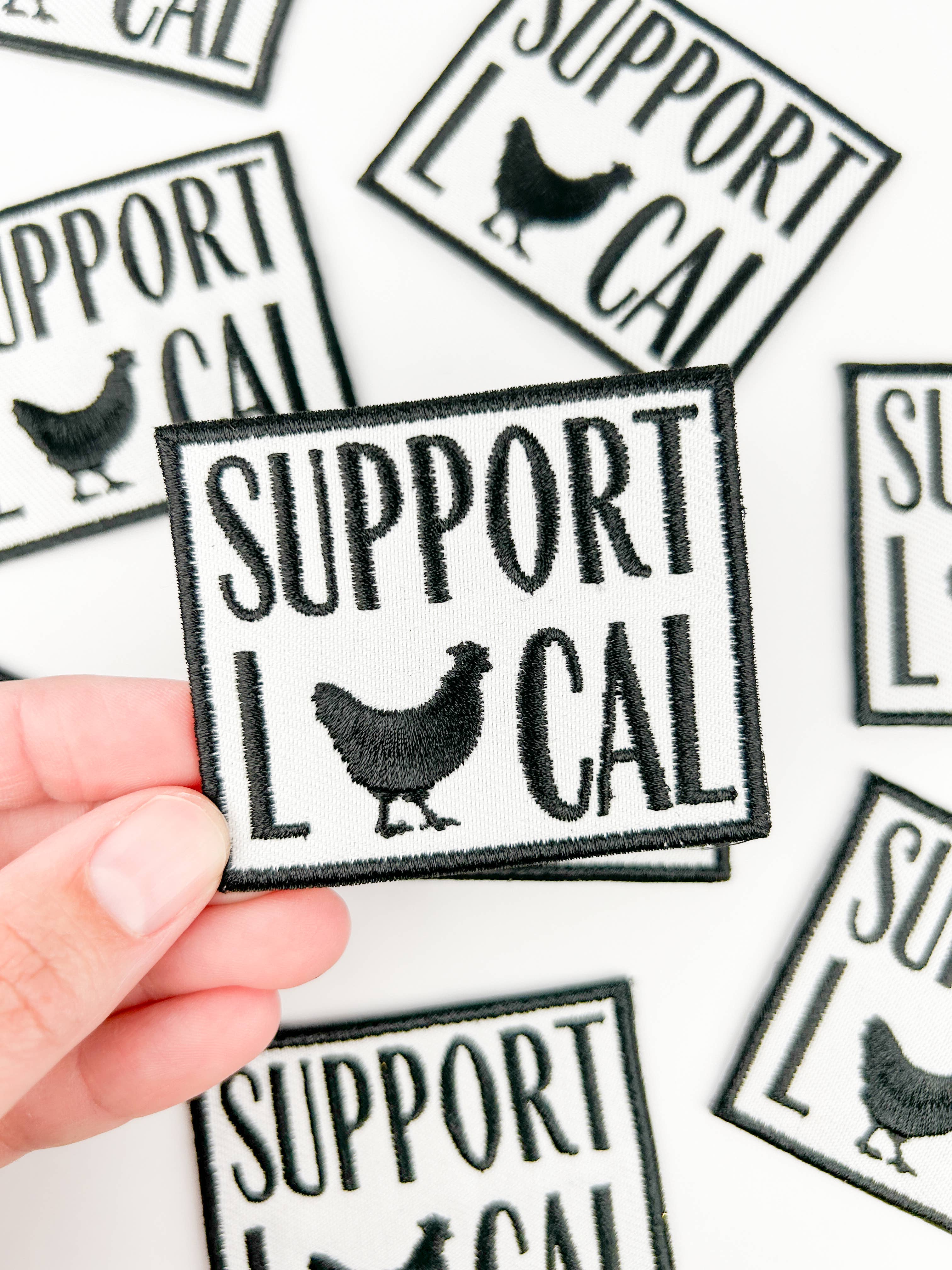 Support Local' Embroidered Iron-On Patch - Image 4