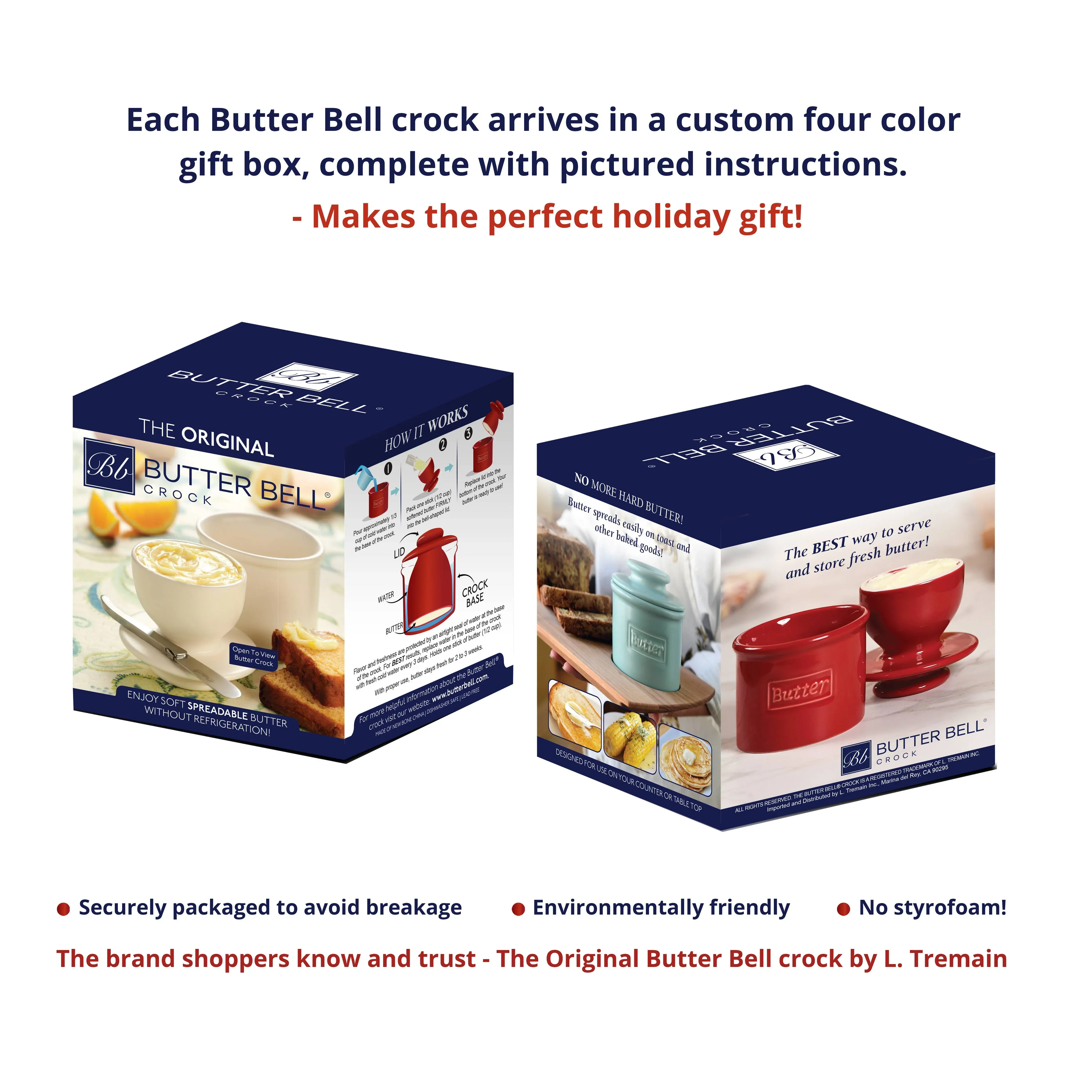 The Original Butter Bell® Crock - Farmhouse Cow - Image 6