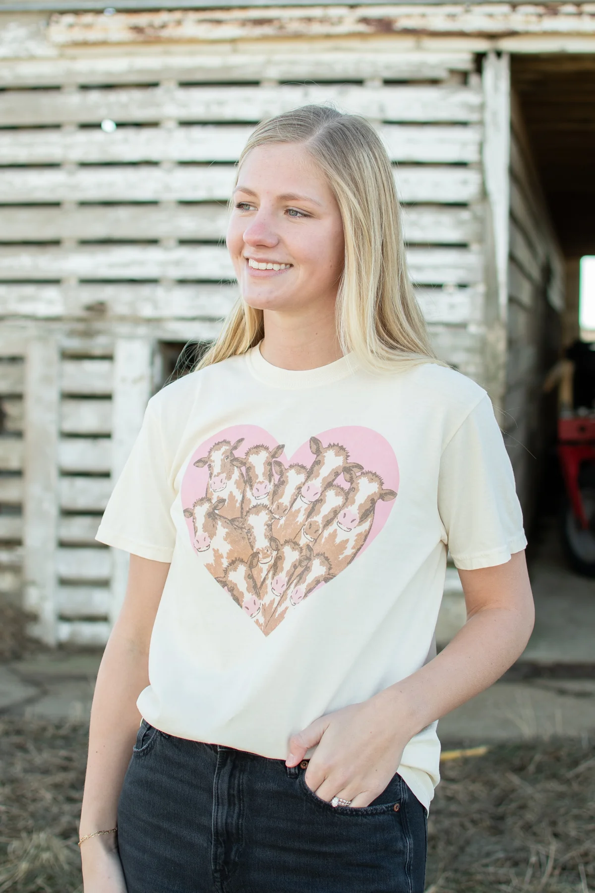 Cow Heart Ivory Tee - Image 3