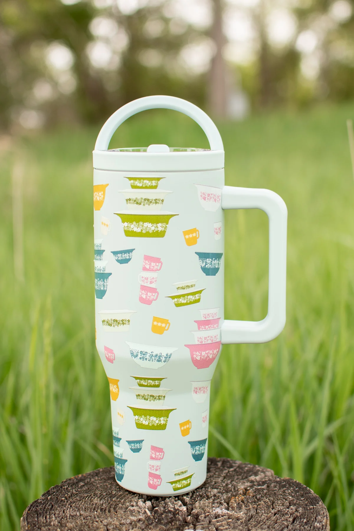 Vintage Kitchen Classic Print 40oz Water Tank Tumbler