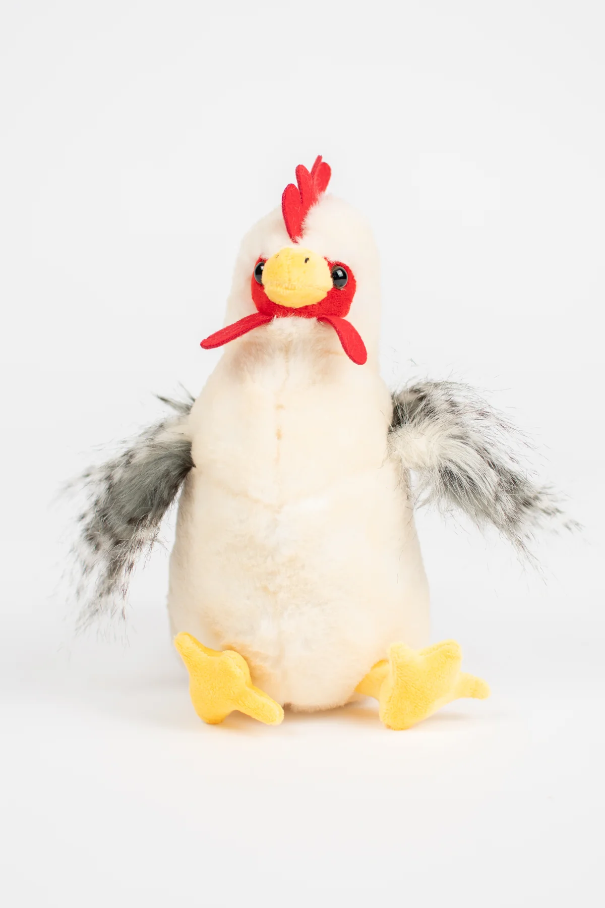 White Chicken Stuffed Animal Plush - 9" - Image 3